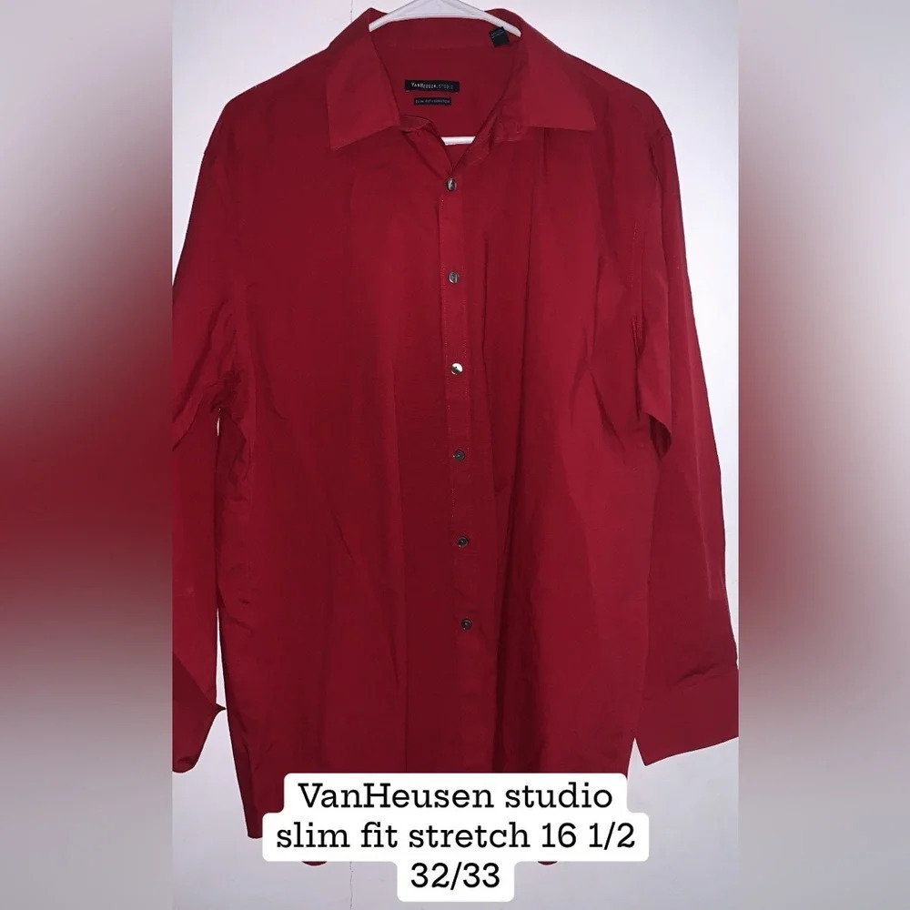 Vanheusen Mens 16.5 32/33 buttondown top